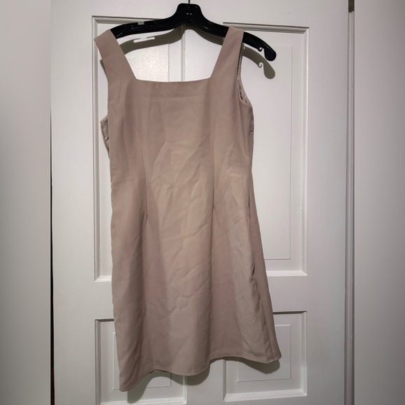 Taupe Tailored square neck cord mini dress, NWT, Size: 0 - Picture 2 of 2